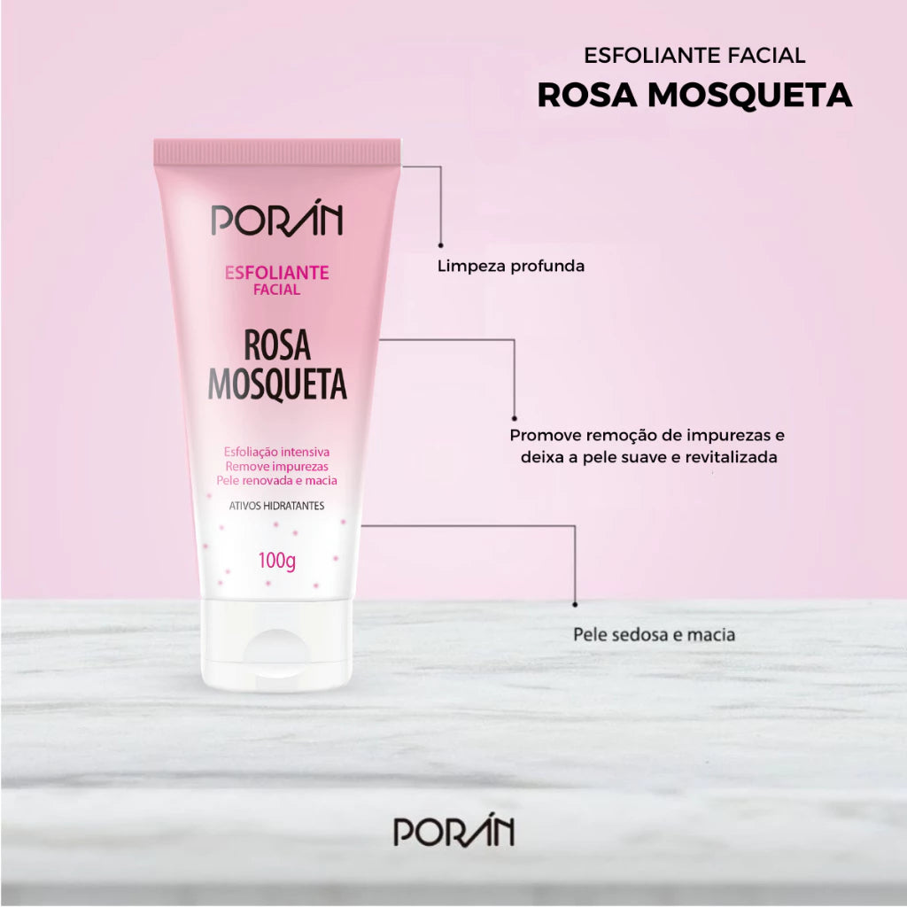 Kit c/ 5 - Skin Care Limpeza De Pele Rosa Mosqueta