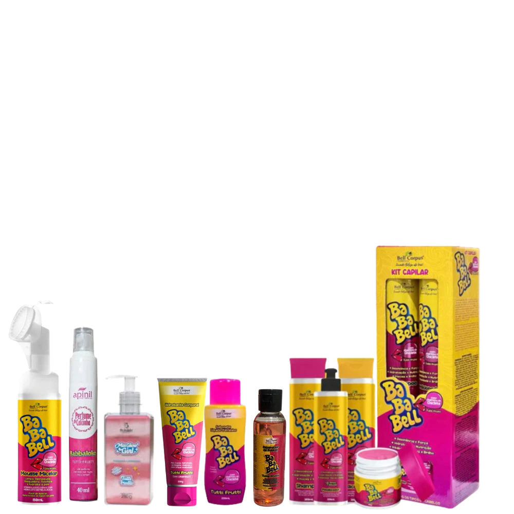 Kit c/ 10 - BABABELL HIDRATAÇÃO TUTTI FRUTTI  COMPLETO BELEZA E CUIDADO