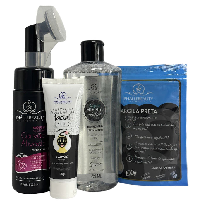 Kit Carvão Ativado PhálleBeauty