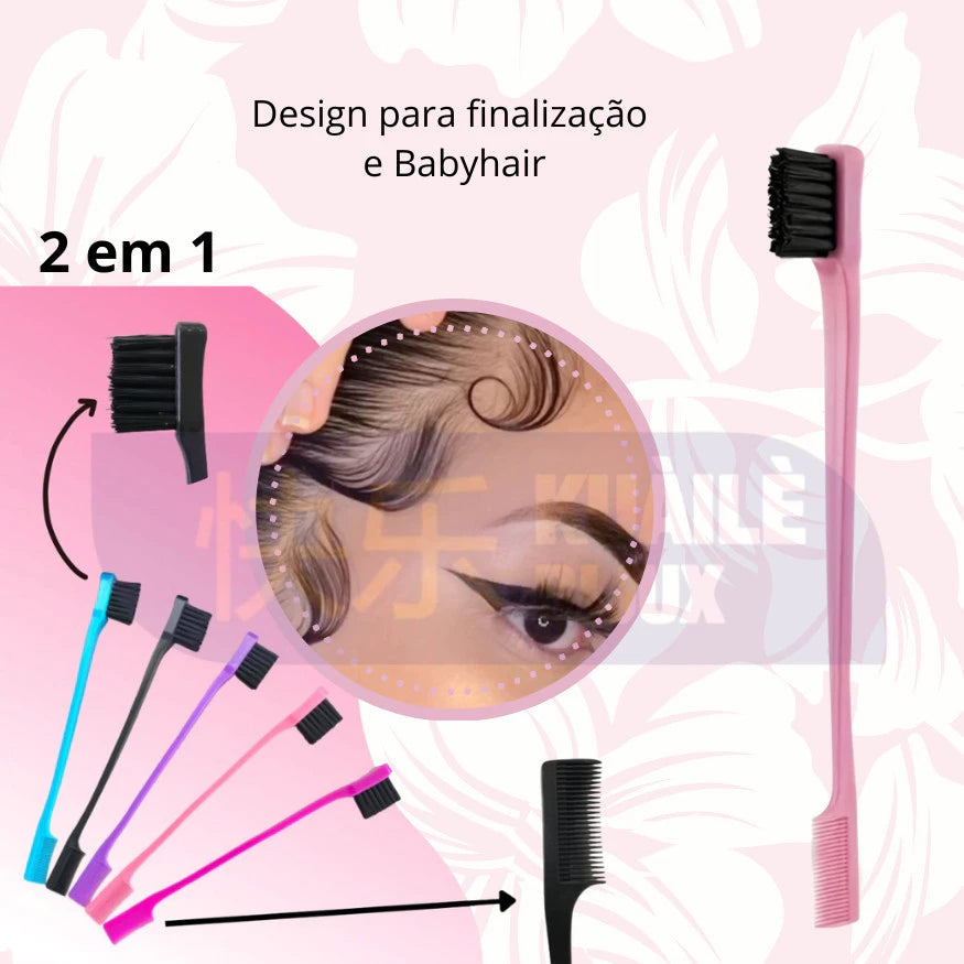 Kit c/03 - Pente e Escova Para Finalização e Penteados