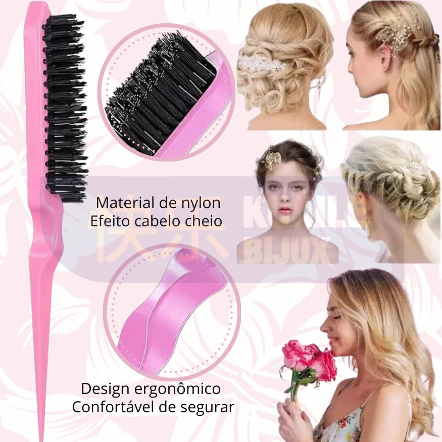 Kit c/03 - Pente e Escova Para Finalização e Penteados