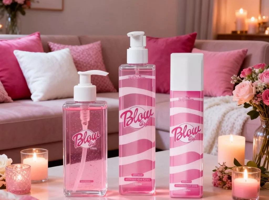 Kit Blow Girl – Creme Hidratante + Sabonete Corporal + Body Splash + Perfume Hot Flowers