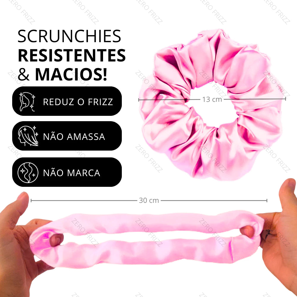 Kit c/2 - Toucas De Cetim Dupla Face Grande Forrada + 2 Fronhas De Cetim + 2 Xuxinhas